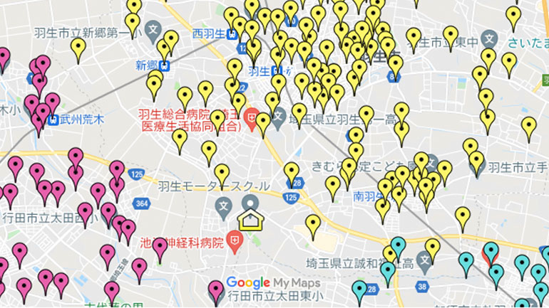 無料送迎地点